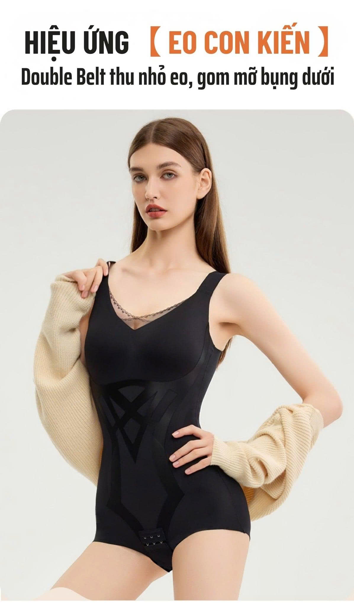 A11 - Body Shaping Underwear Bodysuit - Waist Slimming, Back and Armpit Fat Reduction, Butt Lifting and Push-Up