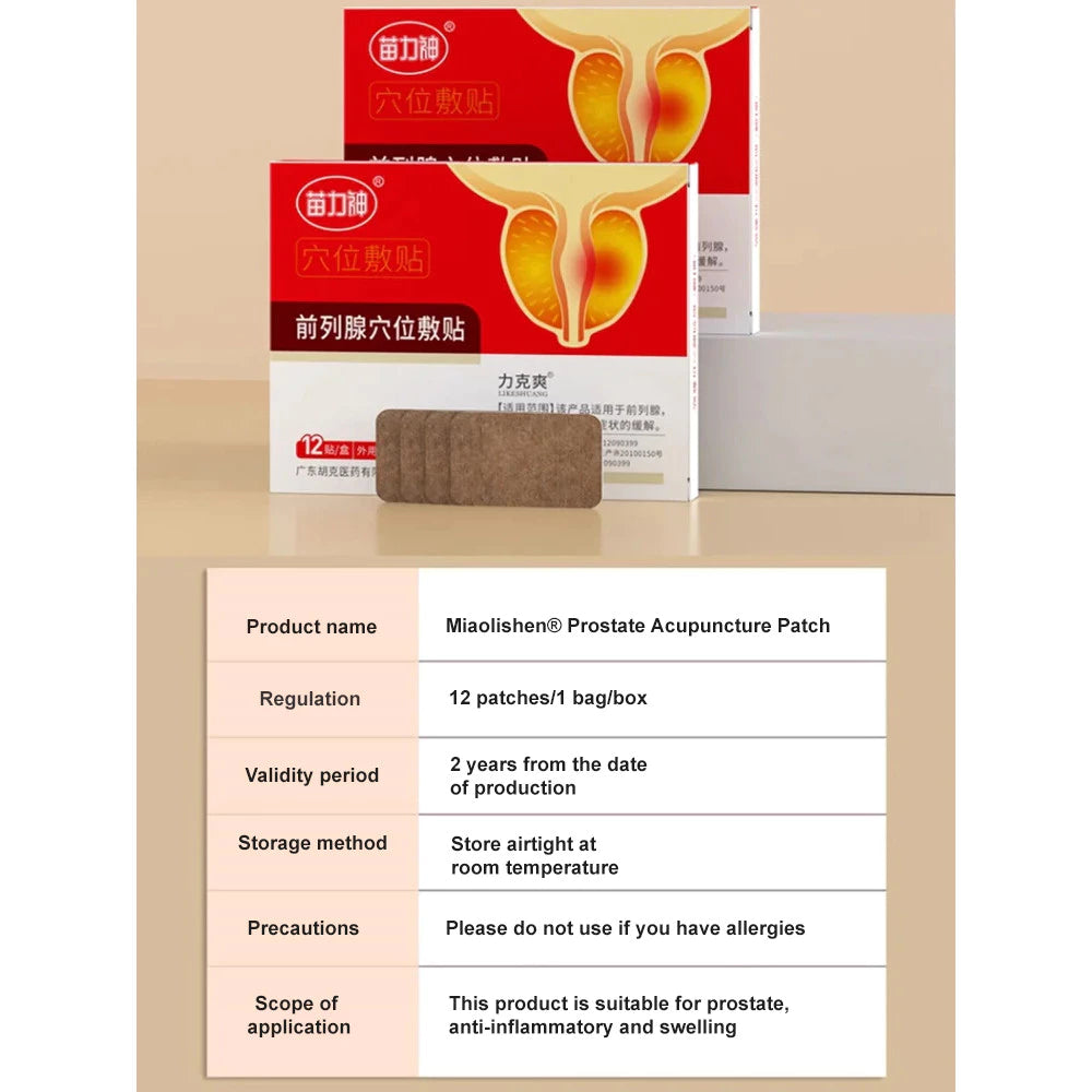 Prostate patch - Enhancing men's physiology