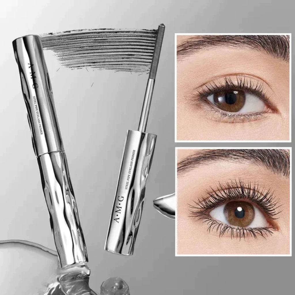 Comb-head A.M.G mascara for separating, curling, and lengthening lashes naturally, steel-tube macara lash brush