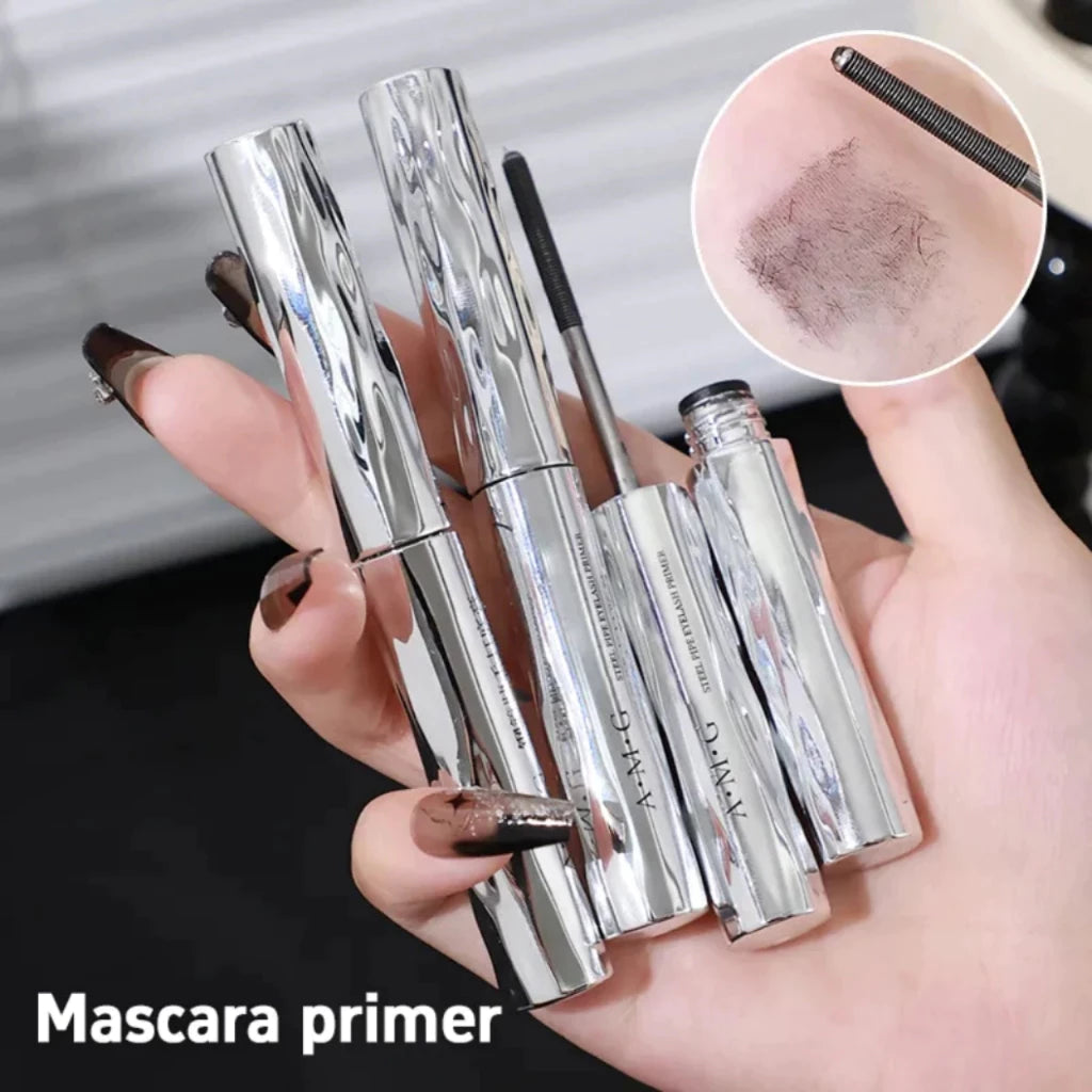 Comb-head A.M.G mascara for separating, curling, and lengthening lashes naturally, steel-tube macara lash brush