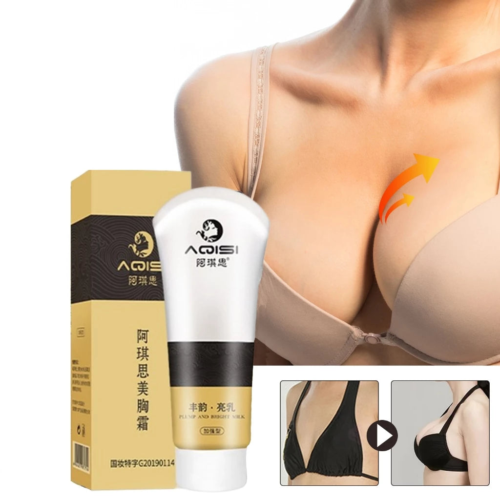 AQISI breast enlargement cream, massage to increase breast size, helps breasts become round, firm, and elastic.