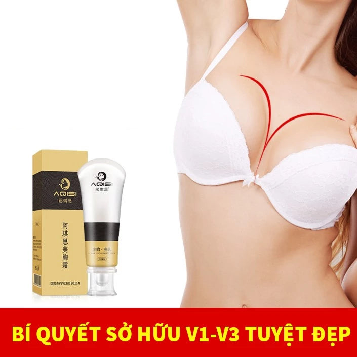 AQISI breast enlargement cream, massage to increase breast size, helps breasts become round, firm, and elastic.
