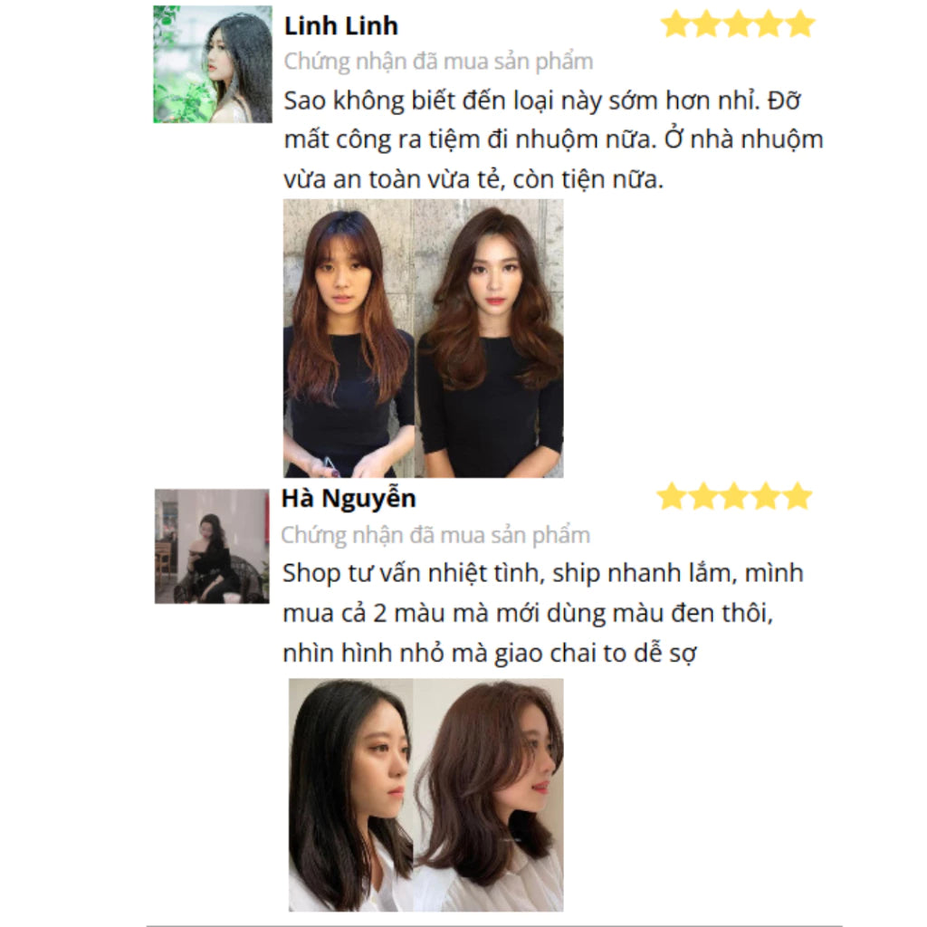 Herbal Plant Extract Hair Dye Shampoo - Naturally dyes hair black, nourishes hair from within, eliminates dryness and brittleness.