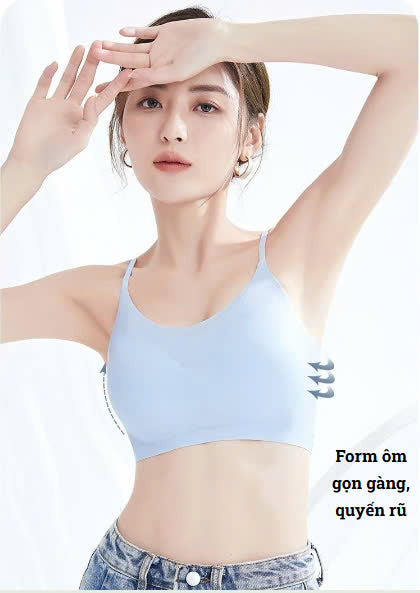 AL23 - Women's wireless bra, invisible, ultra-thin, breathable, ice silk material, push-up