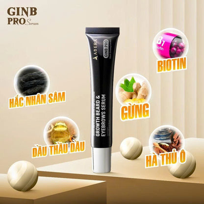 GINB PRO BEARD, HAIR & EYEBROW GROWTH SERUM