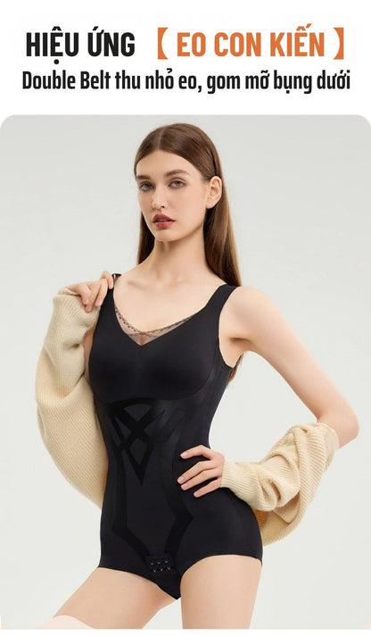 A11 - Body Shaping Underwear Bodysuit - Waist Slimming, Back and Armpit Fat Reduction, Butt Lifting and Push-Up