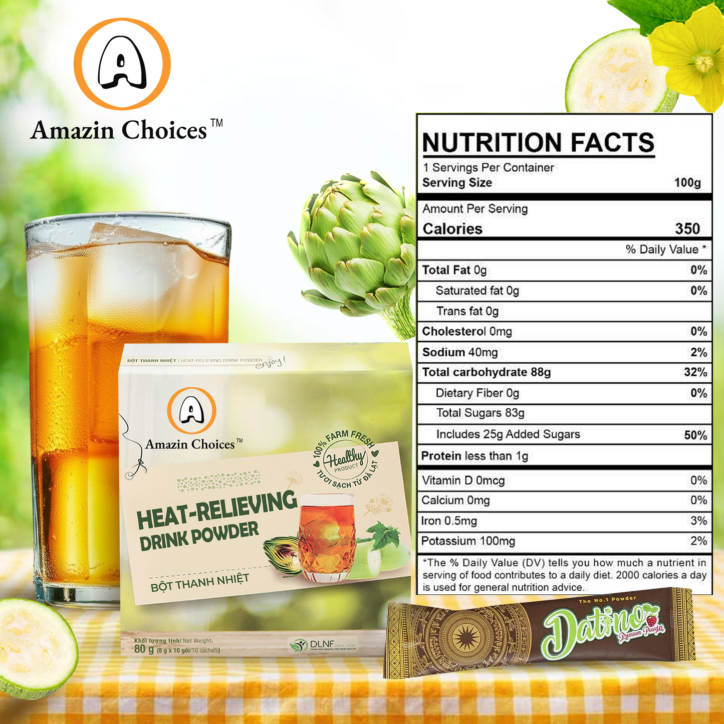 Amazin Choices Heat-Relieving Drink Powder 80g x 3 Boxes