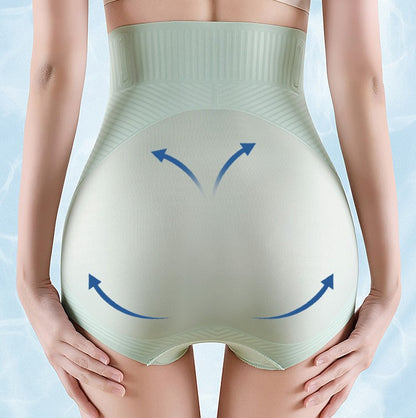 Waist-shaping high-waisted silk panties