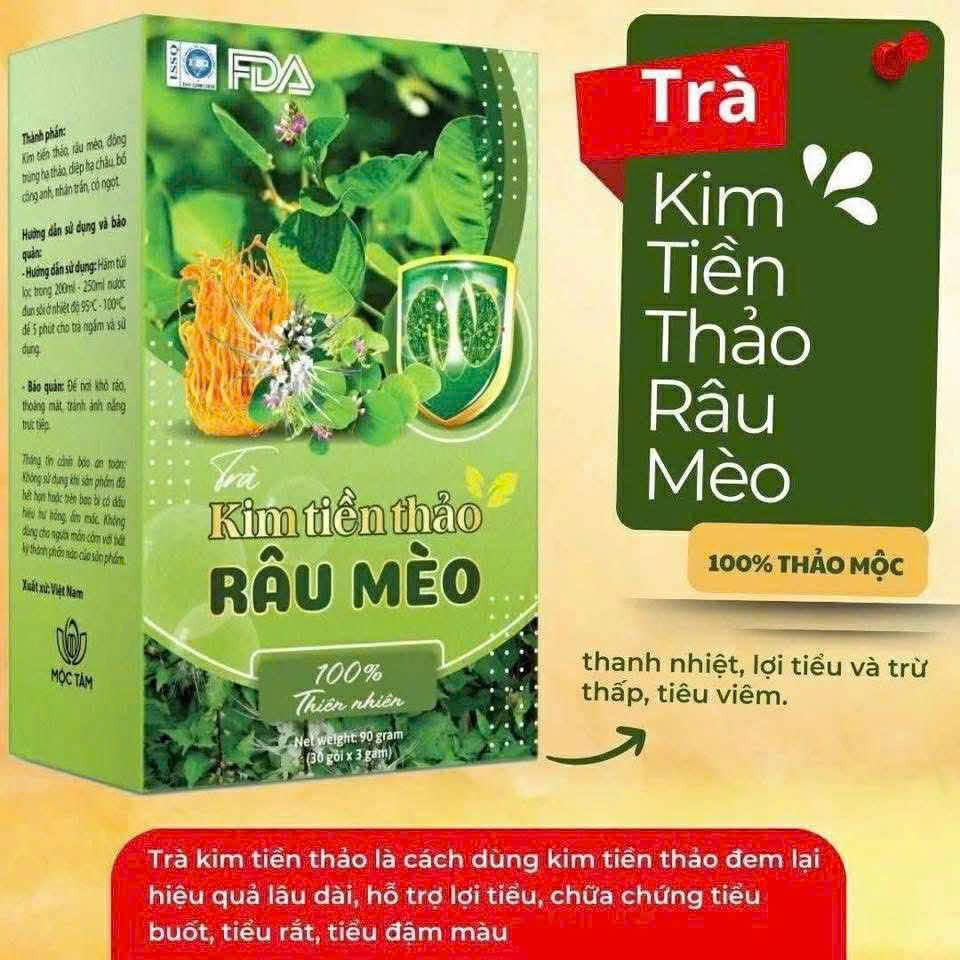 Kim Tien Thao Herbal Tea – Kidney Support, Diuretic Effect, Kidney Stone Relief, Detoxification, Skin Beautifying