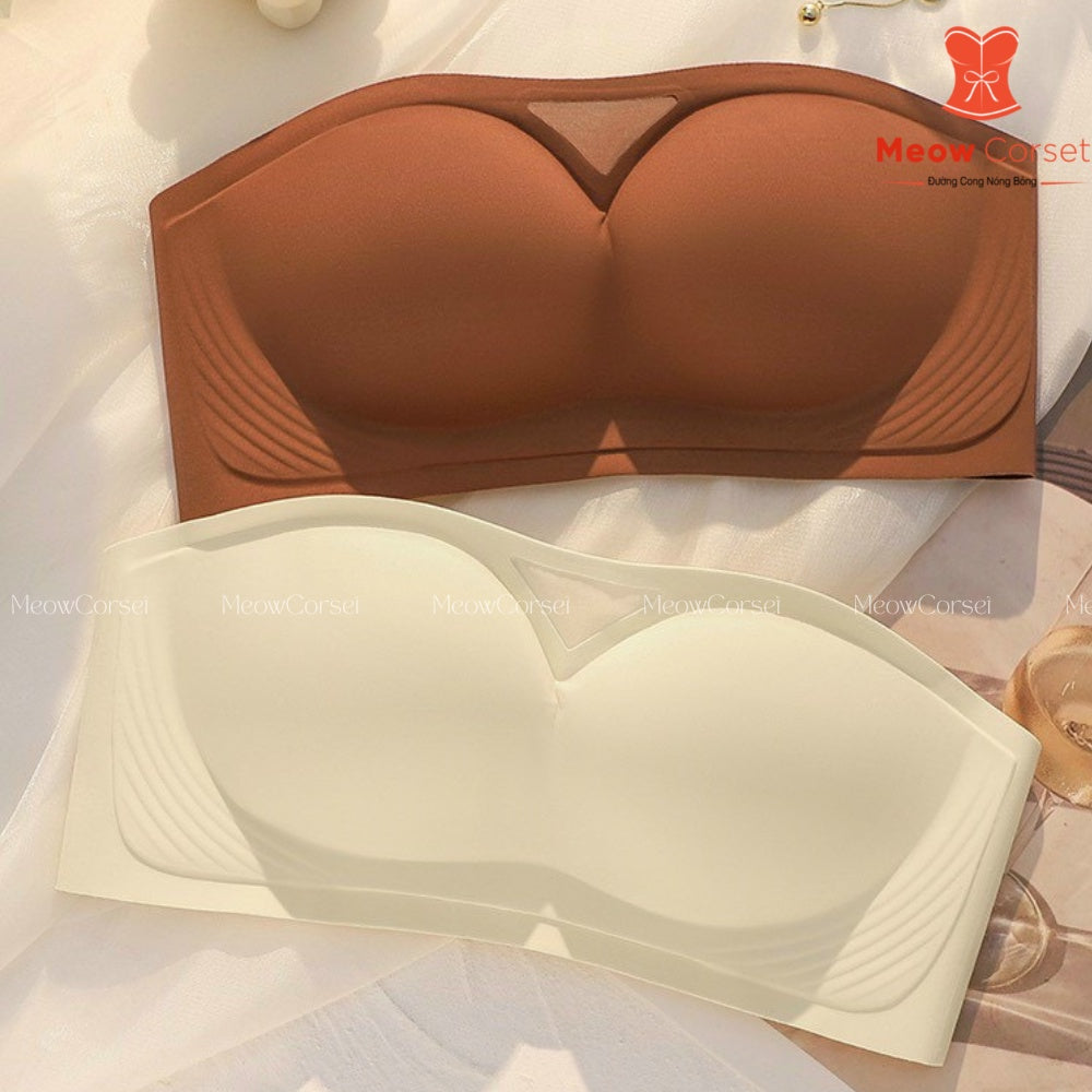 Premium Strapless Anti-Slip Bra with Thin Padding and Wireless Design AL9