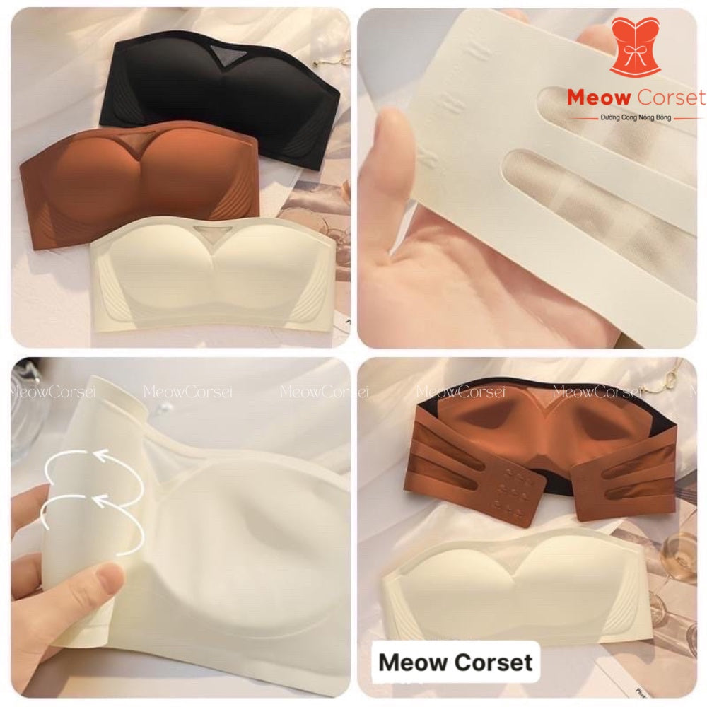 Premium Strapless Anti-Slip Bra with Thin Padding and Wireless Design AL9