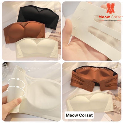 Premium Strapless Anti-Slip Bra with Thin Padding and Wireless Design AL9