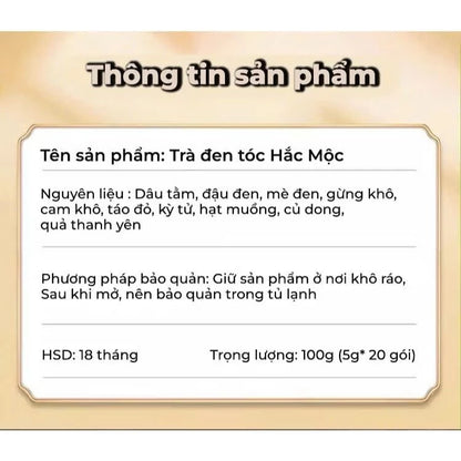 Black Wood Hair Nourishing Tea - Black Wood Tea for black hair, beautiful skin, cooling down, reducing hair breakage, anti-aging