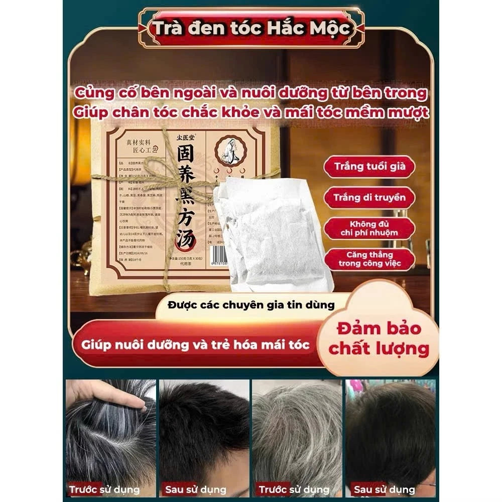 Black Wood Hair Nourishing Tea - Black Wood Tea for black hair, beautiful skin, cooling down, reducing hair breakage, anti-aging