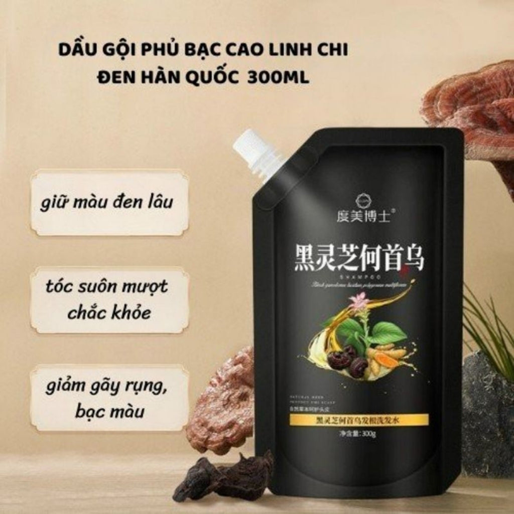 Black Ganoderma silver-coated shampoo