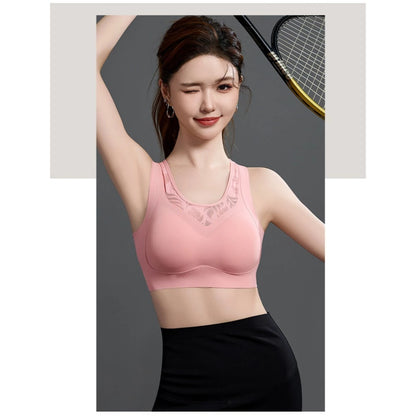 Bra7 - Sporty bra with a charming lace back