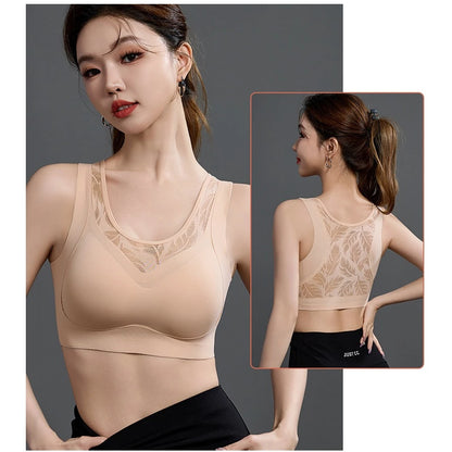 Bra7 - Sporty bra with a charming lace back