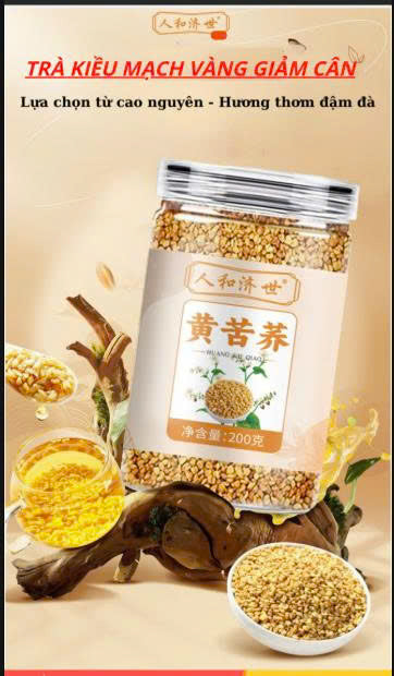 Golden buckwheat tea helps lower cholesterol, detoxifies, supplements fiber, and prevents cancer.