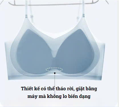 AL23 - Women's wireless bra, invisible, ultra-thin, breathable, ice silk material, push-up