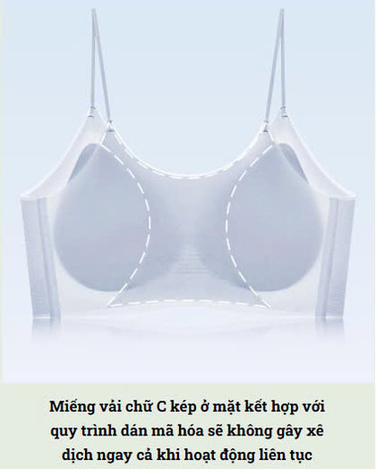 AL23 - Women's wireless bra, invisible, ultra-thin, breathable, ice silk material, push-up