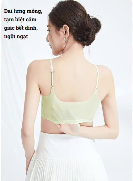 AL23 - Women's wireless bra, invisible, ultra-thin, breathable, ice silk material, push-up