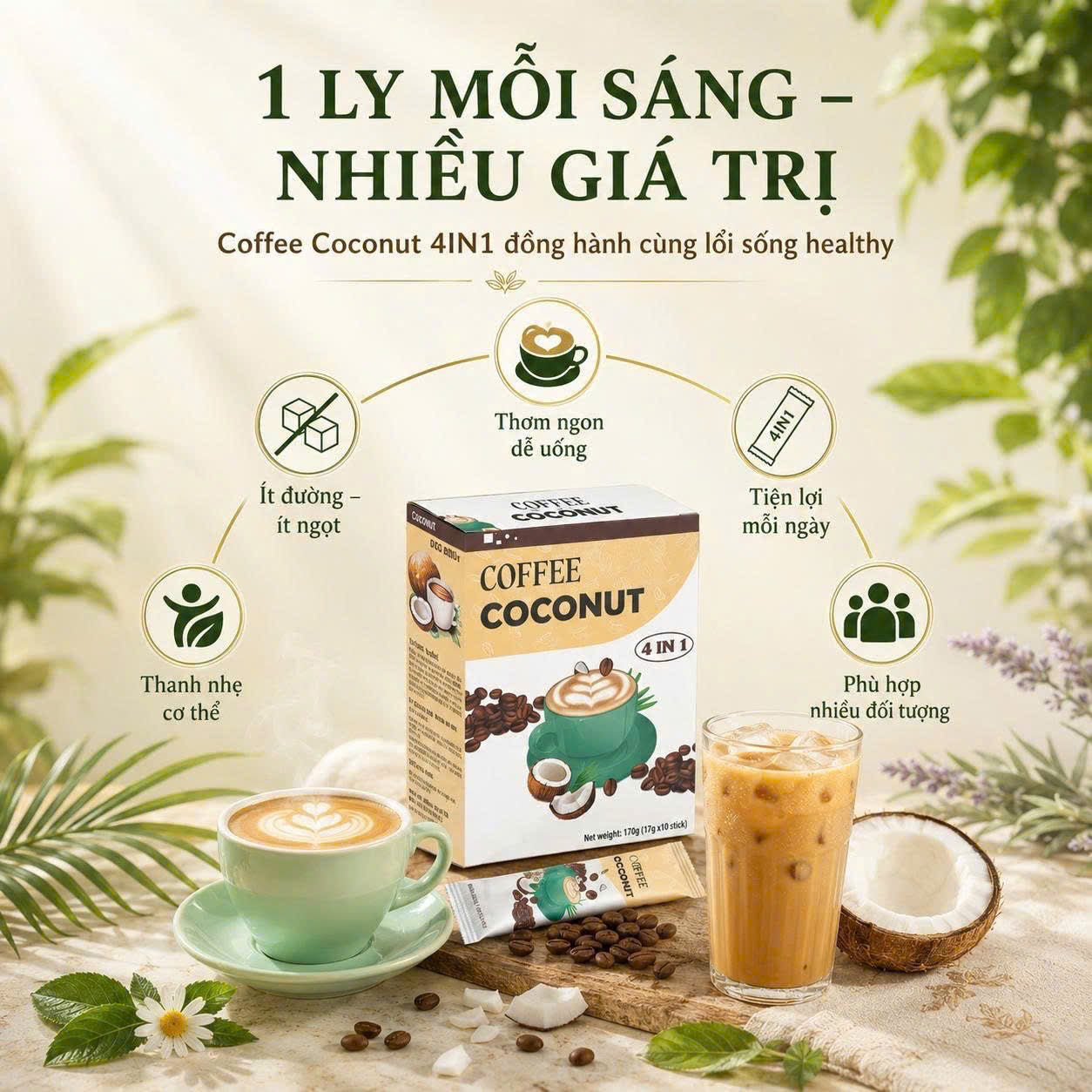 COCONUT COFFEE– SUPPORTS FAT BURNING & WEIGHT MANAGEMENT